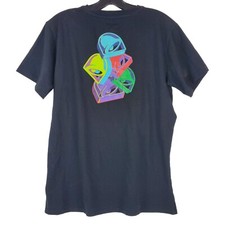 TACO BELL Shirt Adult Medium Black Multicolor BELLS Employee Uniform Fast Food