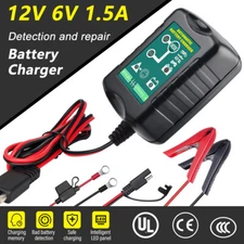 6V 12V Automatic Battery Charger Maintainer Trickle Float Motorcycle Battery US