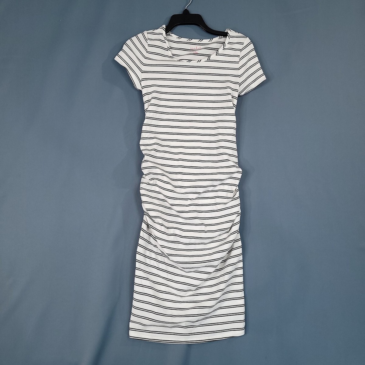 black and white maternity dress HATCH Collection The Autumn Plaid Carolina Dress