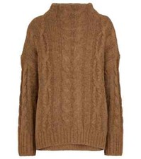 NWT, Vince Cable Braid Alpaca  Wool Blend Sweater in Camel - Size XL S8008