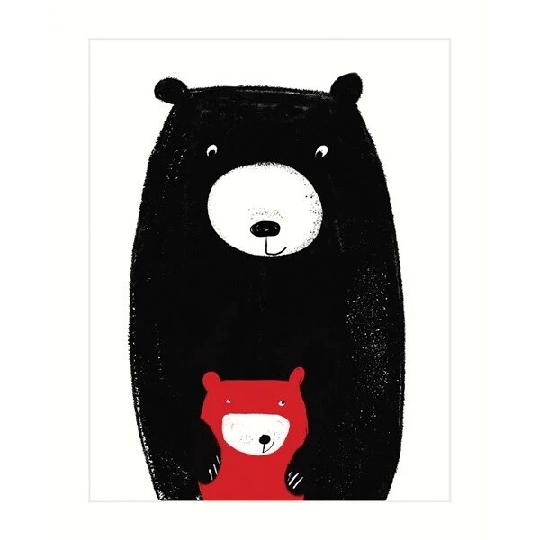 Bear and Little Bear Greeting Card - The Art File Birthday Card Made in the UK