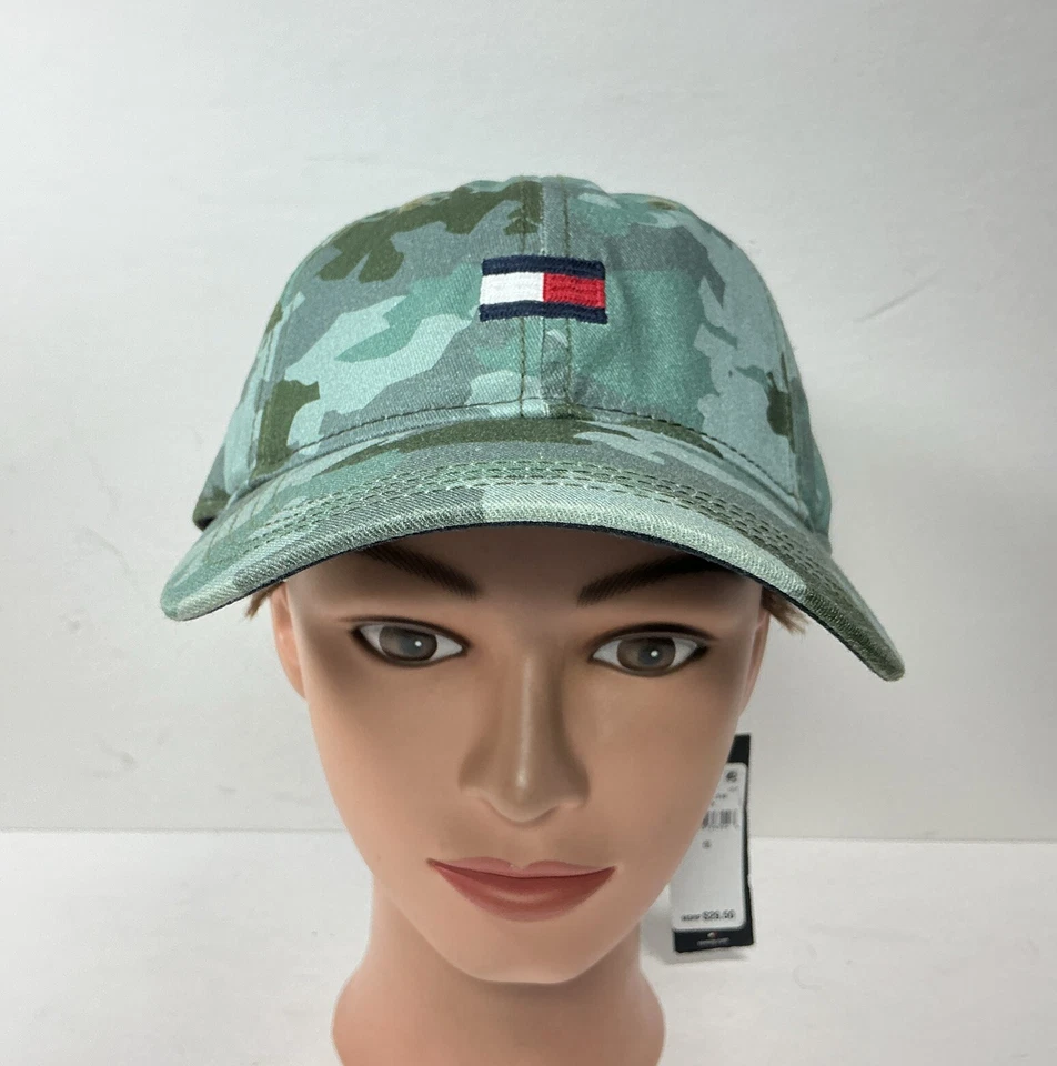 Tommy Hilfiger Logo Sombrero Béisbol Camionero Unisex Gorra Verde Camuflaje Ajustable Nuevo con Etiquetas Foto 2 de 4