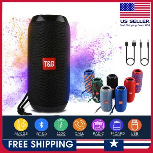 Portable Wireless Bluetooth Waterproof Speaker Portable Loud Stereo Bass USB-image