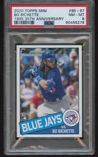 Bo Bichette 2020 Topps Mini 1985 35th Anniversary RC PSA 8
