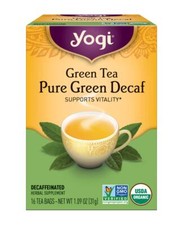 Yogi Organic Green Tea Caffeine Free 1 Tea Bags 16 Bag