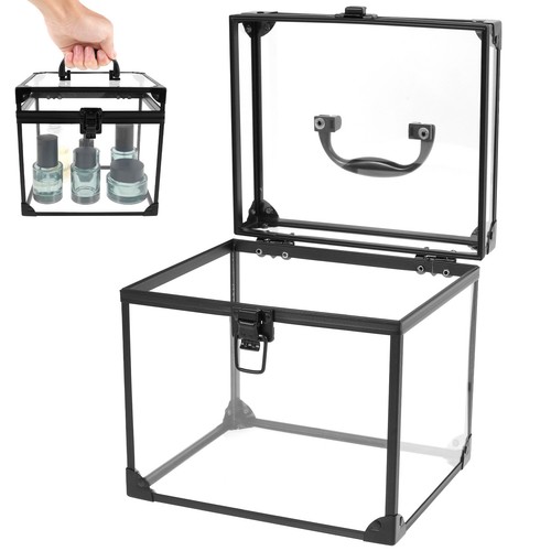 Large Vanity Case Beauty Box Make up Cosmetic Nail Storage Lockable Travel$⇕ - Picture 15 of 22