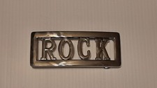 ROCK Custom Personalized Name Belt Buckle -Put your name or word on Buckle