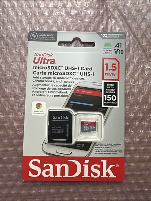 SanDisk Ultra 1,5TB Micro SD bis 150MB/s A1 V10 NEU