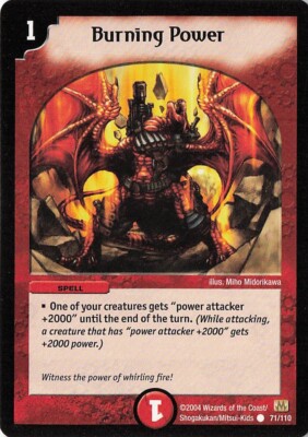 Duel Masters Burning Power 71/110 card