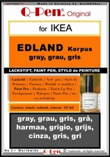 10mL Lackstift für IKEA EDLAND Korpus grau