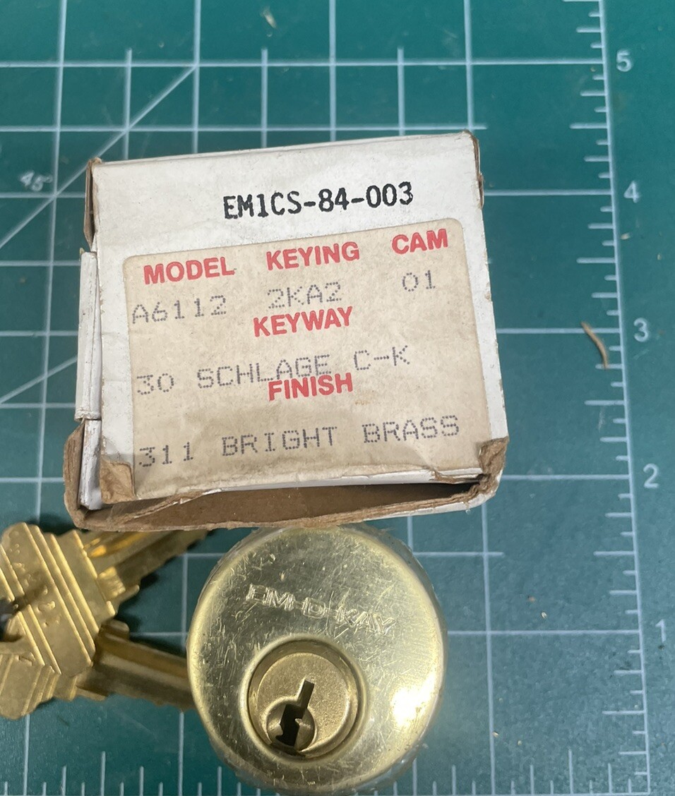 Em D Kay Works C To K Keyway Brass Old Stock Locksport Handyman