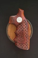Colt Diamondback D-Frame Cocobolo Basketweave Inset Rattlesnake .999 Medallions