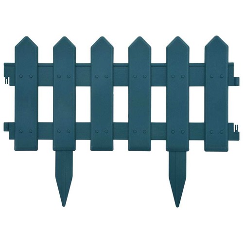 NNEVL Lawn Edgings 25 pcs Green 10 m PP - Bild 3 von 7