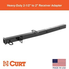 Receiver Tube Adapter (2-1/2" to 2" Shank, 4,500 lbs. GTW, 34" Length)