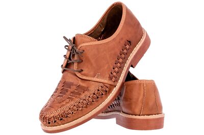 Mens Real Leather Mexican Huaraches Sandals Closed Toe  display picture 3