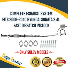 Complete Exhaust System Fits 2009-2010 Hyundai Sonata 2.4L Fast Dispatch InStock