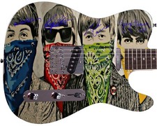 Guitare photo dédicacée THE BEATLES
