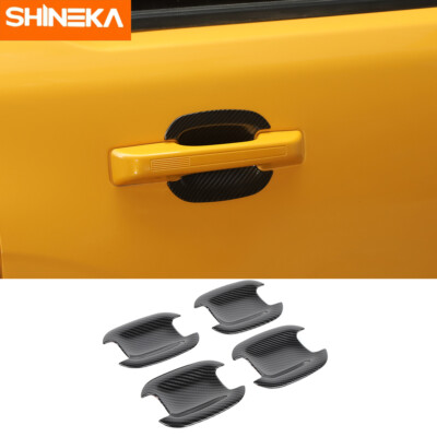 Exterior Door Handle Bowl Cover Trim For Ford Bronco Sport 2021+ Carbon Fiber 