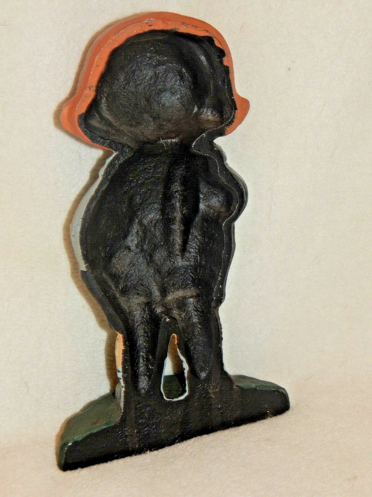 ANTIQUE HUBLEY DOOR STOP Heavy Cast Iron BOBBY BLAKE ORIGINAL PAINT eBay