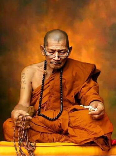 M1 Nuea Duang LP Mahasila LP Maha Sila Wat Amuleto Tailandés Potente Lucky Monney - Imagen 2 de 9