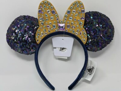 Authentic Disney 50 Year Celebration Sequin Minnie Ears with Blue Bow - NWT s-l400.jpg main image 3
