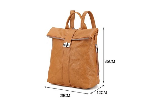 Long and Son Large Soft Faux Leather Backpack - Picture 2 of 12