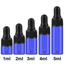 Wholesale 1ml-5ml Glass Dropper Bottle for Essential Oil Refillable Container