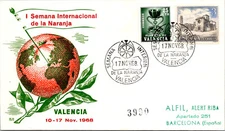 FDC Spain - I International Orange Week Valencia 1968 - L41084