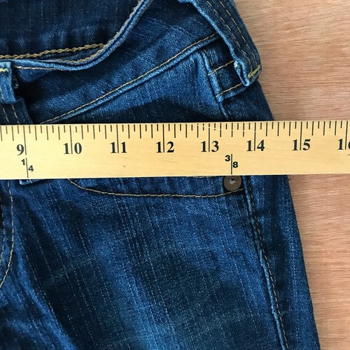 True Religion World Tour Julie Jeans Women size 26 Blue Embroidered Flap Pockets - Picture 10 of 13