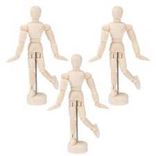  3 Pcs Menschliches Kunstmodell Figur Schreib...