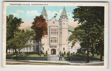 Postcard Youngstown College in Youngstown, OH.