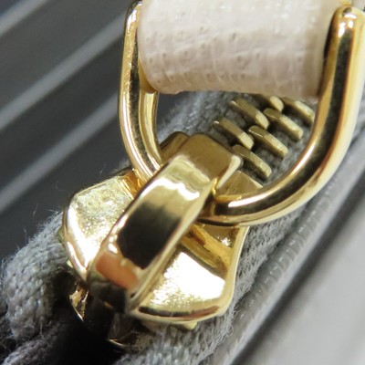 FENDI Monster Eyes Studded Wallet On Chain Shoulder Bag Pink Grey  