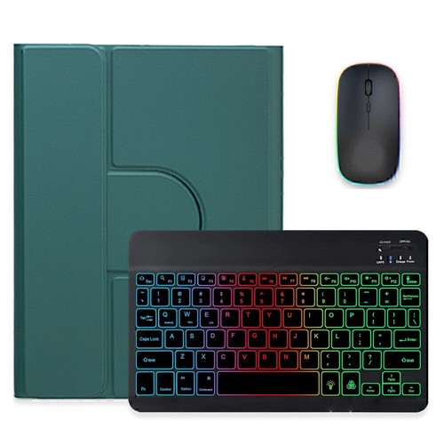 Rotating Backlit Keyboard Case Mouse For iPad 7/8/9/10/11th Gen Air 4 5 6 Pro 11 - Picture 23 of 52