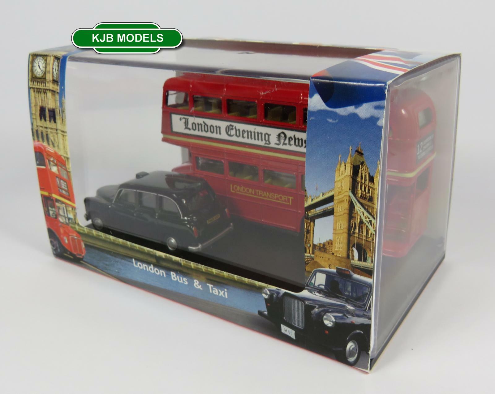 BNIB OO GAUGE OXFORD 1:76 LD004 LONDON BUS & TAXI / GIFT