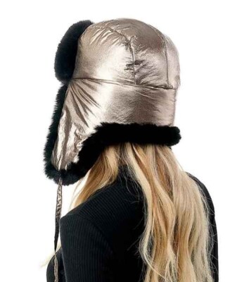 Marcus Adler Metallic Faux Fur Trapper Hat NWT MARCUS ADLER Women main image 3