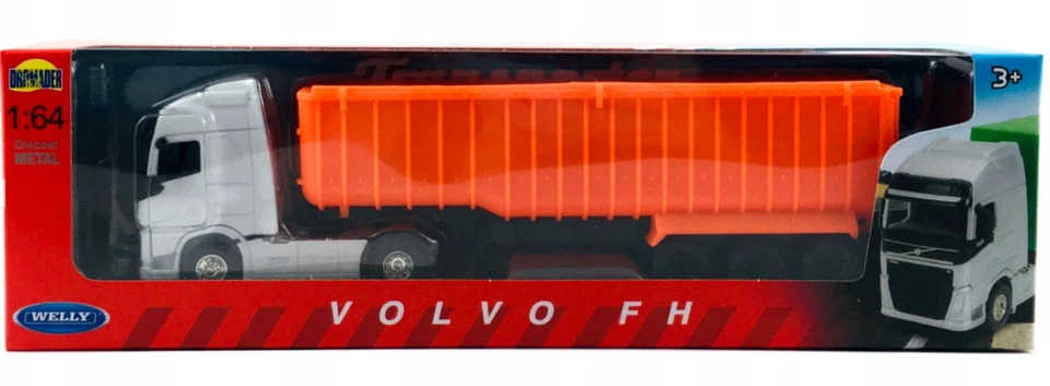 Volvo FH Dump Kiper Swedish Truck Lorry Model Diecast Toy 1:64 Scale Welly - Image 3 of 4