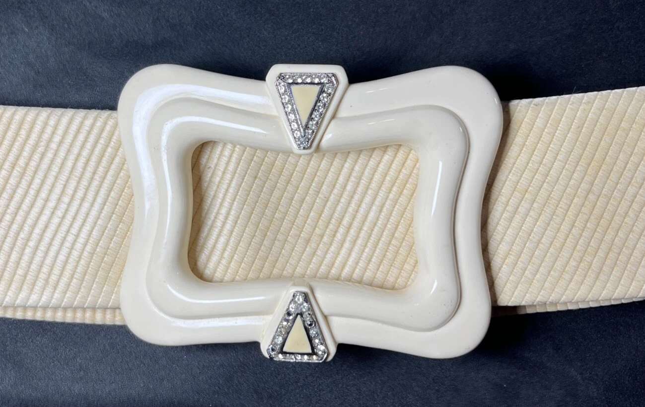 Ceinture Christian Dior années 80 incrustation émaillée 