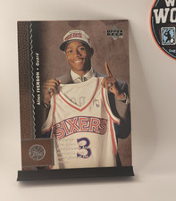 Upper Deck 1996-97 Allen Iverson Rookie #91 Philadelphia 76ers NBA Card. rookie card picture