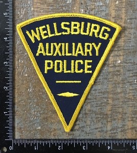 Vintage Wellsburg Auxiliary Police West Virginia Shoulder Patch