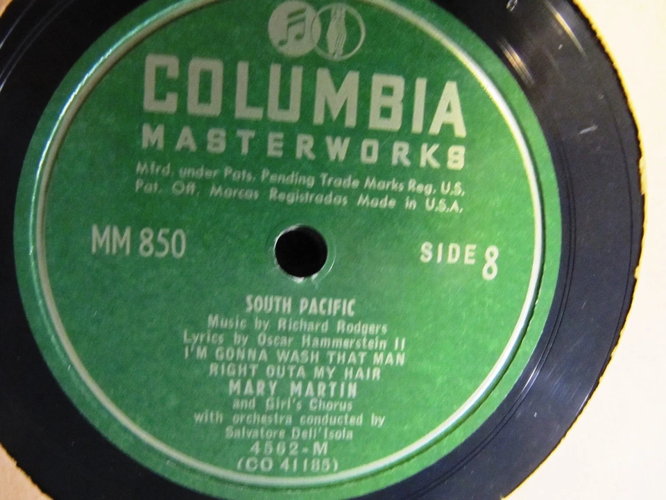 BROADWAY Muscial Orig Cast SOUTH PACIFIC EZIO PINZA Mary Martin Columbia MM-850 - Image 4 of 4