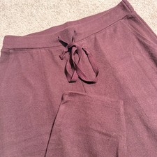 Max & Mia Women Burgundy Knit Jogger Pants Dr...
