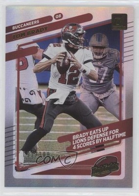 2021 Panini Donruss Highlights Holo 91/100 Tom Brady #HI-16 0s27