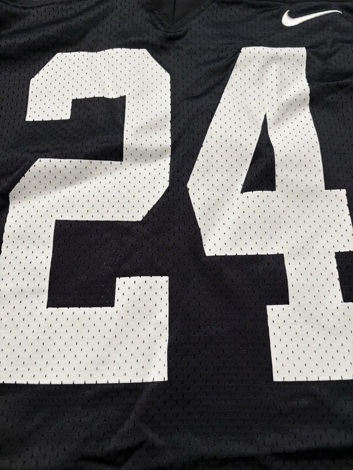 Nike Las Vegas Raiders Mesh Practice Football Jersey. Mens L. Black. NFL. thumbnail 5