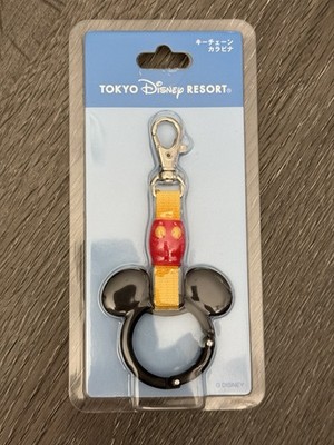 2024 Tokyo Disney Parks Mickey Mouse Carabiner Strap Key Chain Resort Line Japan