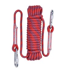 Climbing Rope 164FT w/ 2 Lock Carabiner   Strong 3300lbs Static Rope for Hiking