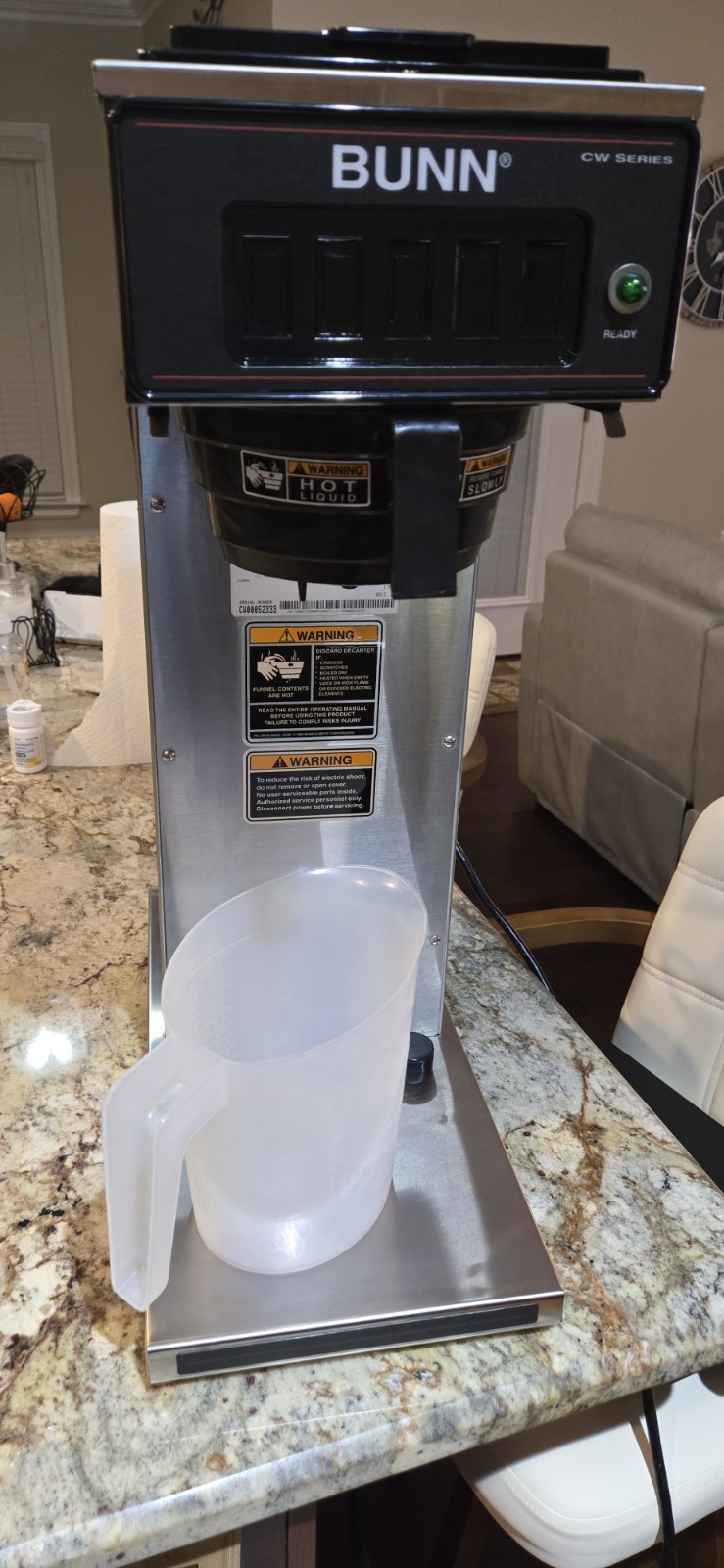 BUNN CW15-APS PF CW Series Coffee Machine Splashgard Funnel Commercial & Pitcher