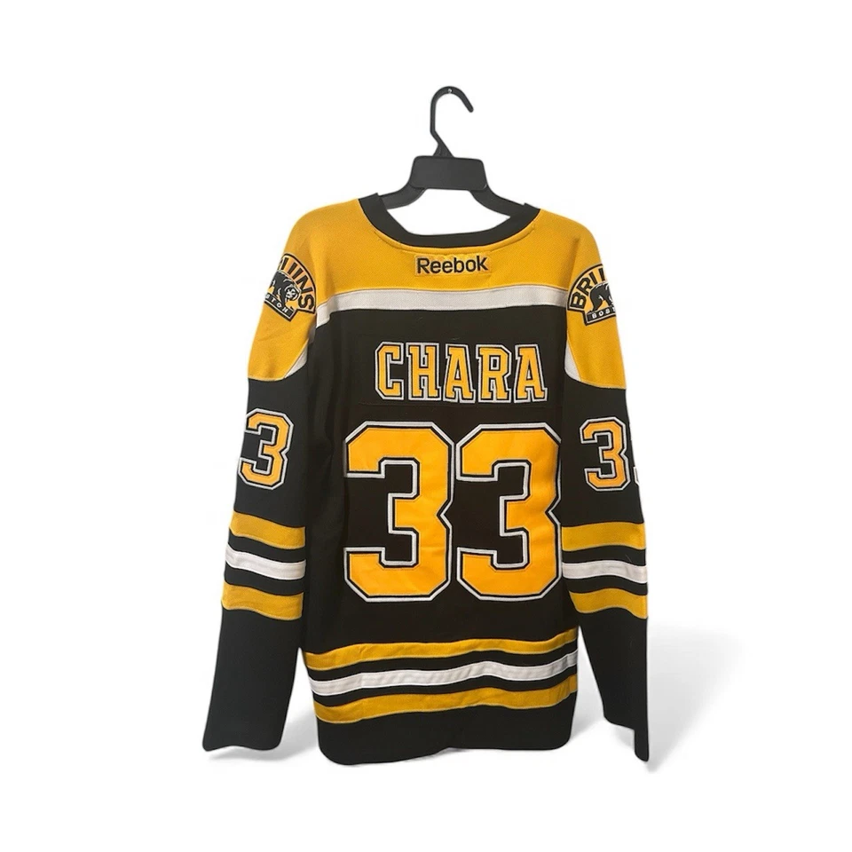 Camiseta deportiva de hockey Boston Bruins Zdeno Chara Reebok CCM cosida correa de lucha NHL para hombre 50’s Foto 2 de 4