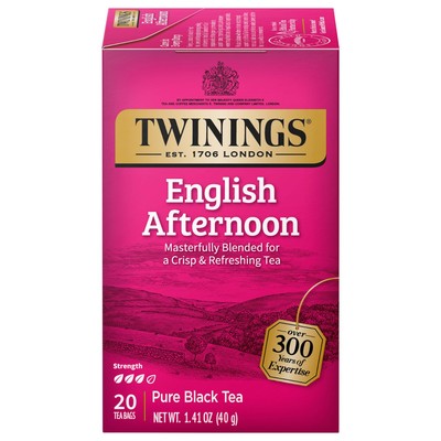 Twinings Classics English Afternoon Black Tea 20 Count Tea Bags Pack
