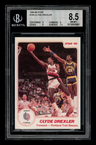 Clyde Drexler #106 1985 Star card