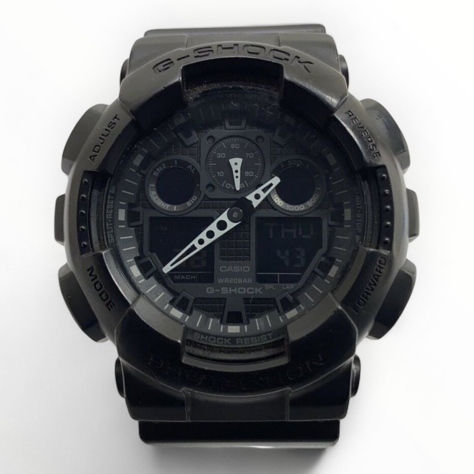 CASIO Ana-Digi Quartz Black Mens Watch 1.85